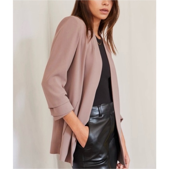Babaton | Power Hip Blazer Mauve Size 4 Aritzia - Picture 2 of 8